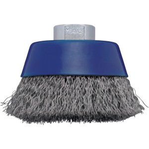 LUX Stalowa szczotka garnkowa, Ø 65 mm, do wiertarek. Do usuwania rdzy i czyszczenia metalu.