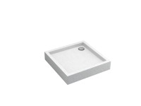 Schedpol Brodzik kwadratowy Mittel 90 akryl biały struktura Schedpol Brodzik kwadratowy Mittel 90 akryl biały struktura