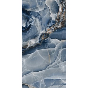 Niebieska płytka podłogowa z efektem marmuru, t.b.t.