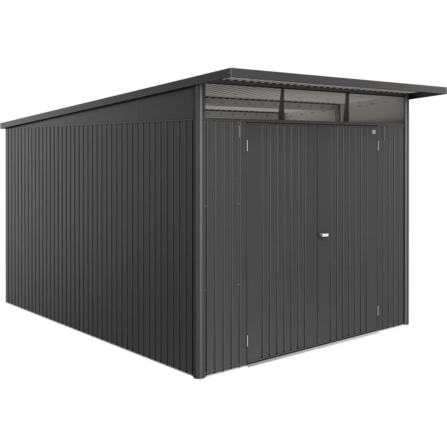Biohort Domek ogrodowy AvantGarde ECO A8 ciemnoszary metalik - 260 x 380 cm