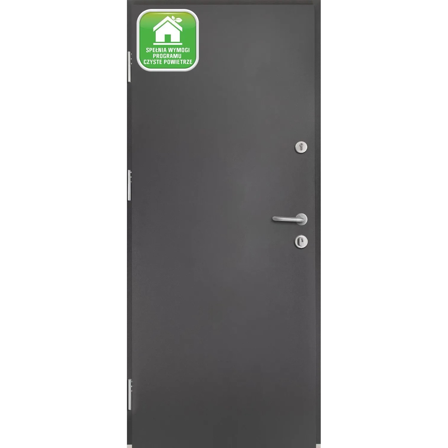 Drzwi zewnętrzne Hirus 44 dB RC2 antracyt 80P