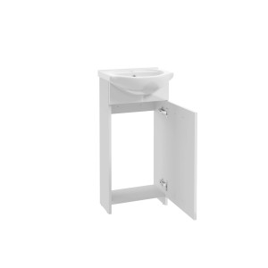 Biała umywalka z szafką (t.b.t.) ze sklepu internetowego OBI.