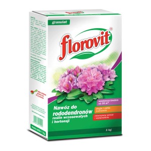 Nawóz do rododendronów Florovit, granulat, opakowanie 1 kg.