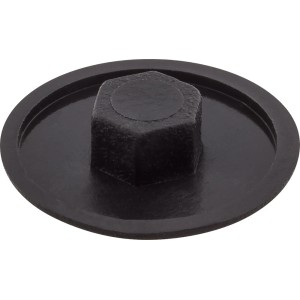 Czarna zaślepka do śrub meblowych