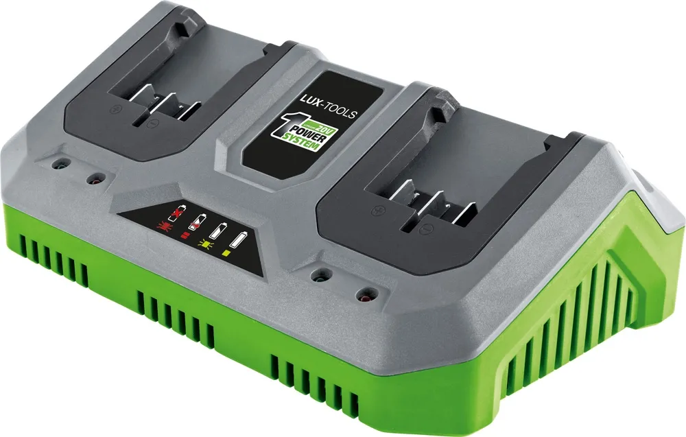 LUX-TOOLS Podwójna ładowarka 20 V