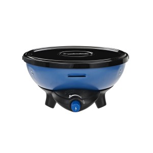 Campingaz Party Grill gazowy 200 CV, Ø 32 cm, niebieski kompaktowy grill stołowy z jednym palnikiem.