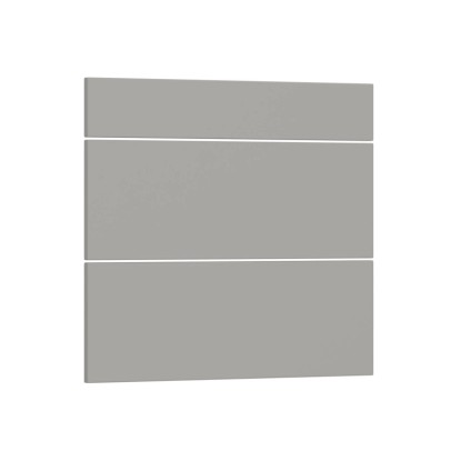 Trzy fronty do szafki z szufladami Roma 80 cm szary połysk