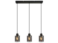 Reality Lampa wisząca Valerie 3x40W E27 czarny mat