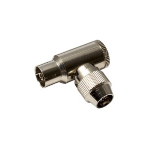 Złącze T do kabli, metalowe złącze koncentryczne.