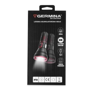 Germina Latarka akumulatorowa INDUS 5500K 650lm IP44 powerbank