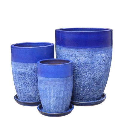 Donice Toledo Atlantis Blue z podstawką komplet 3 szt.