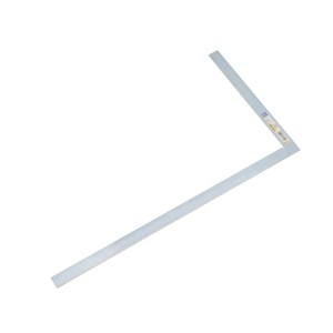 LUX Kątownik murarski Classic, długość ramienia 700 mm, do trasowania i ustawiania kątów 90°.