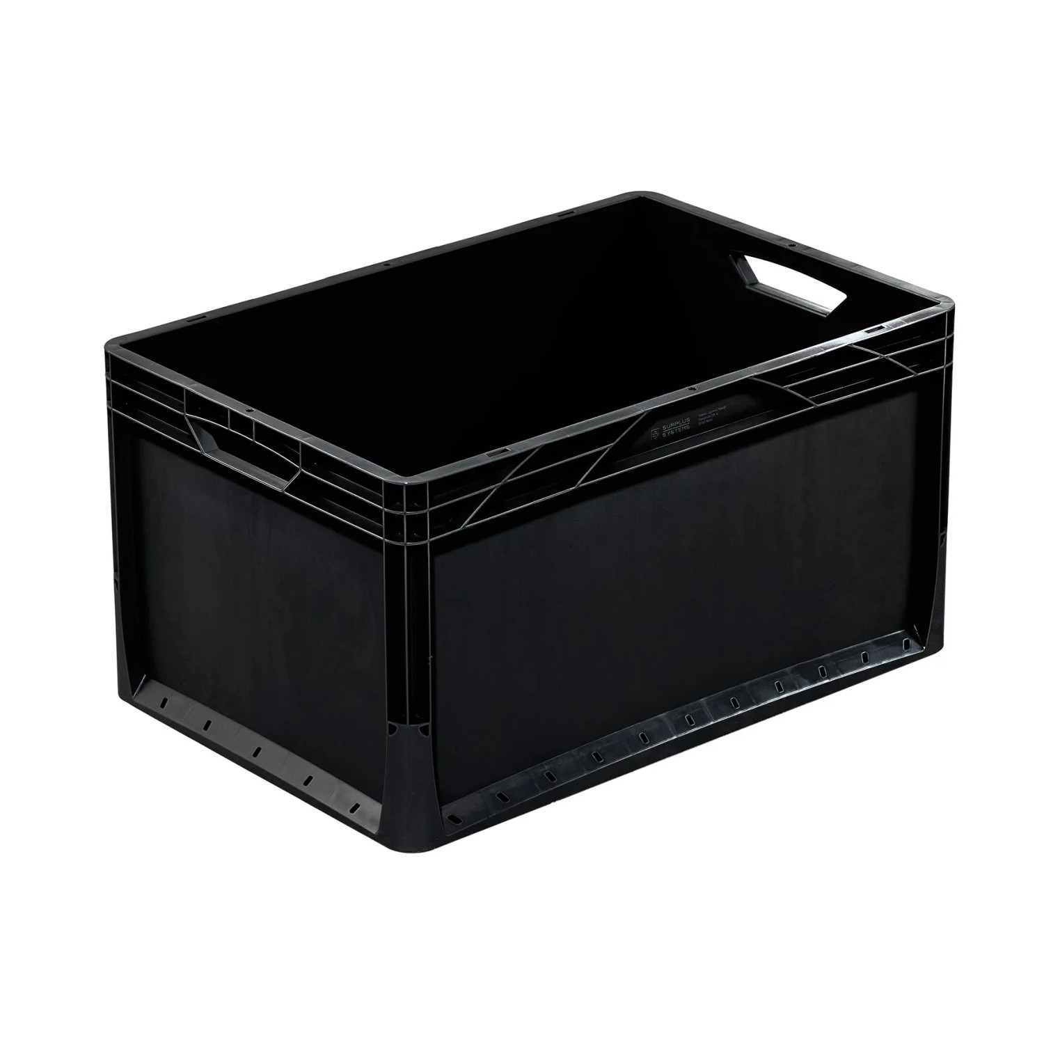Pojemnik Eurobox 62L czarny 100% recykling