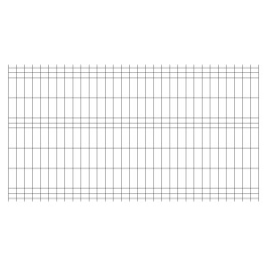 Widok z góry na szary panel ogrodzeniowy.