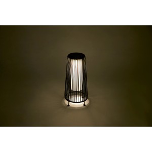 Lampa solarna stojąca AVIANO kosz wys. 45 cm IP44 czarna