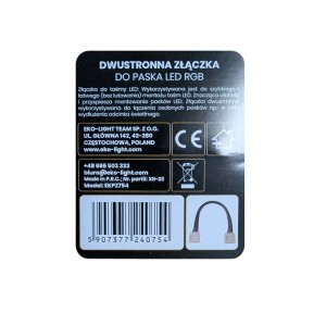 Złączka do taśm LED, ułatwia łączenie pasków LED.