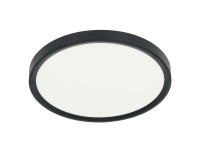 MiLAGRO Plafon LED MAQ 24W 3000/4000/6500K 2500lm IP40 śr. 30 cm czarny