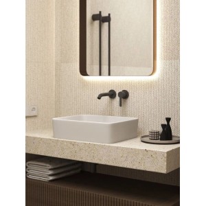 Umywalka nablatowa Aura 47 biały połysk 47x38x13