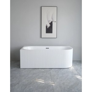 Wanna Pula Lewa Plus 170 wolnostojąca przyścienna biała złoty 170 x 80