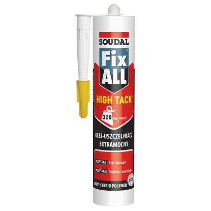 Soudal Klej-uszczelniacz hybrydowy Fix All High Tack biały 290 ml
