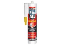 Soudal Klej-uszczelniacz hybrydowy Fix All High Tack biały 290 ml Soudal Klej-uszczelniacz hybrydowy Fix All High Tack biały 290 ml
