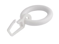 Gardinia Kółko z agrafką 35 mm białe