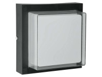 DPM Kinkiet zewnętrzny LED 10W 4000K 1000lm IP54 17x17cm czarny