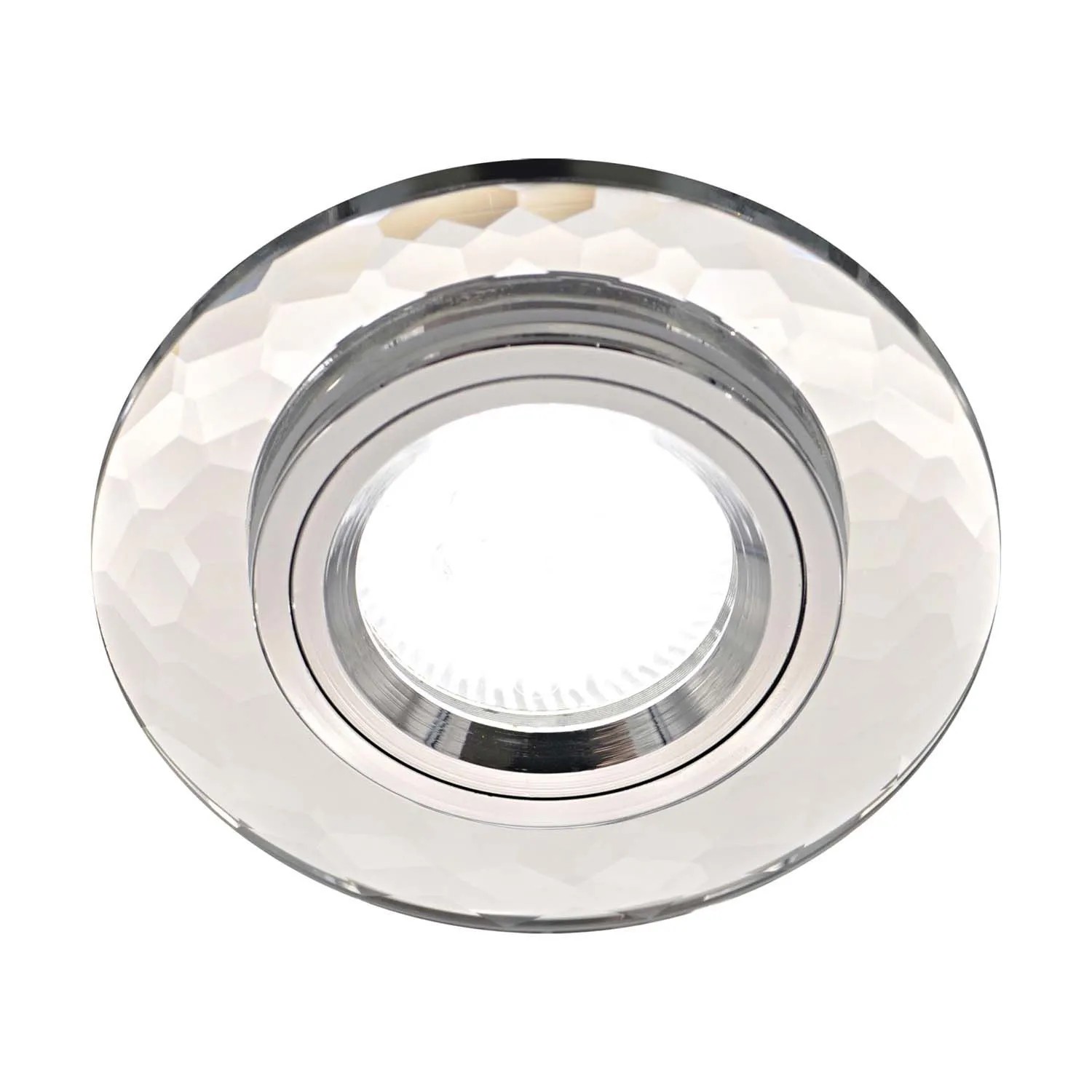 Struhm Lampa podtynkowa HANNA C 1xGU10 50W śr. 9,6cm przezroczysta/chrom