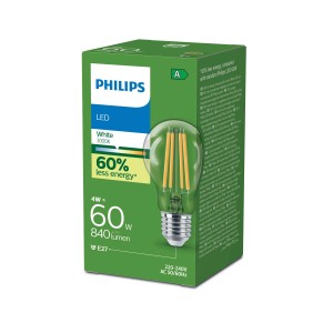 Żarówka LED Philips E27, 4W, ciepła biel, na opakowaniu