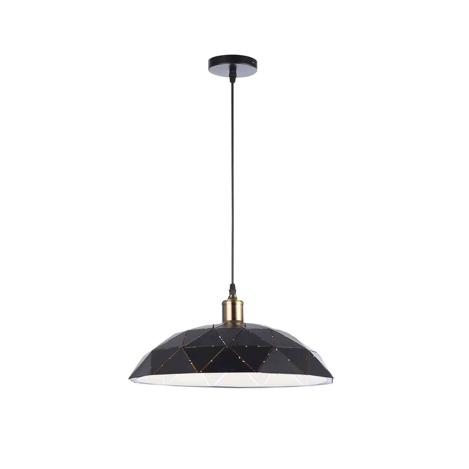 DPM Oprawa wisząca DALIA 1xE27 60W czerń+miedź