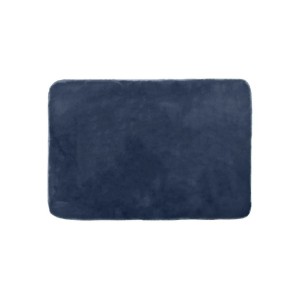 Prostokątny, granatowy dywanik łazienkowy t.b.t.