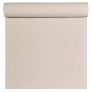 Rolka tapety t.b.t. w kolorze beżowym o delikatnej strukturze.