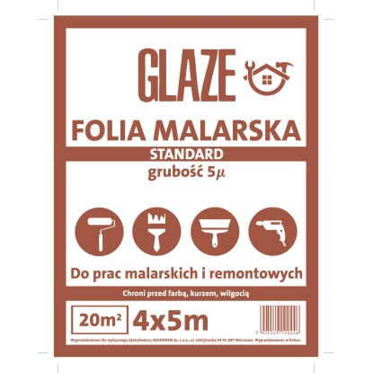 Folia Malarska Glaze standard 5 mik. 4 x 5 m