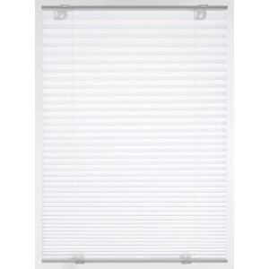 Biała roleta plisowana Gardinia Solo 60x130 cm z przyssawkami do okien.