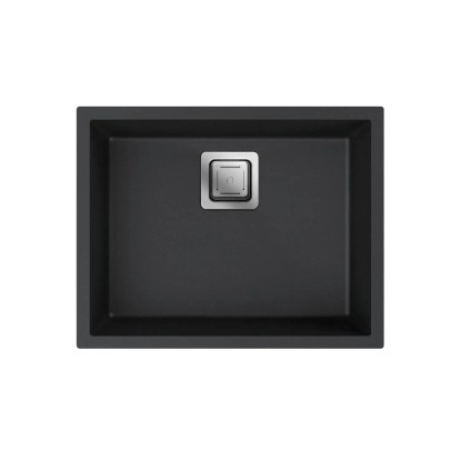 Zlew Qubus 1-komorowy bez ociekacza, Lava Stone