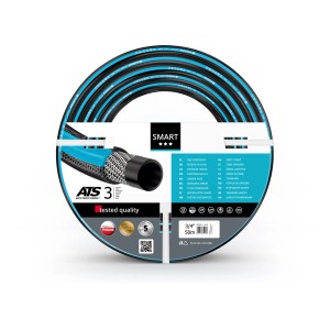 Wąż ogrodowy Cellfast Smart ATS, 25 m, 3/4 cala, ze wzmocnieniem dżersejowym, odporny na promieniowanie UV i glony.