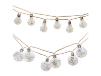 Zestaw 2 girland solarnych BLUME 10 lampek i 8 lampek