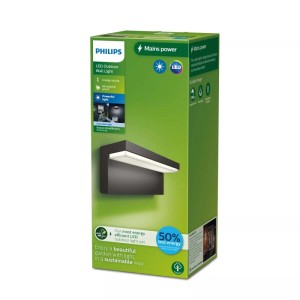 Philips Kinkiet LED BUSTAN UltraEfficient 4,3W 4000K 800lm IP44 antracyt