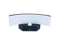 Kinkiet zewnętrzny LED PONTE 12W 4000K 1100lm IP54 z czuj. PIR czarny
