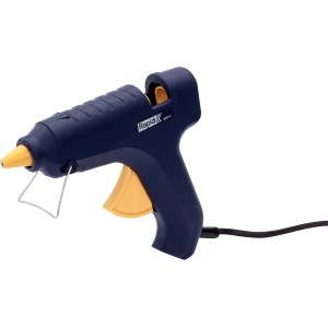 Pistolet do kleju na gorąco Rapid EG111, niebieski, z żółtym spustem i 500g wkładów klejowych.