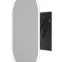 Lustro LED Comet Czarne 50x90cm