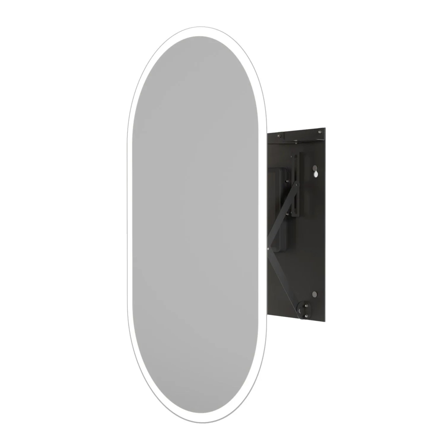 Lustro LED Comet Czarne 50x90cm