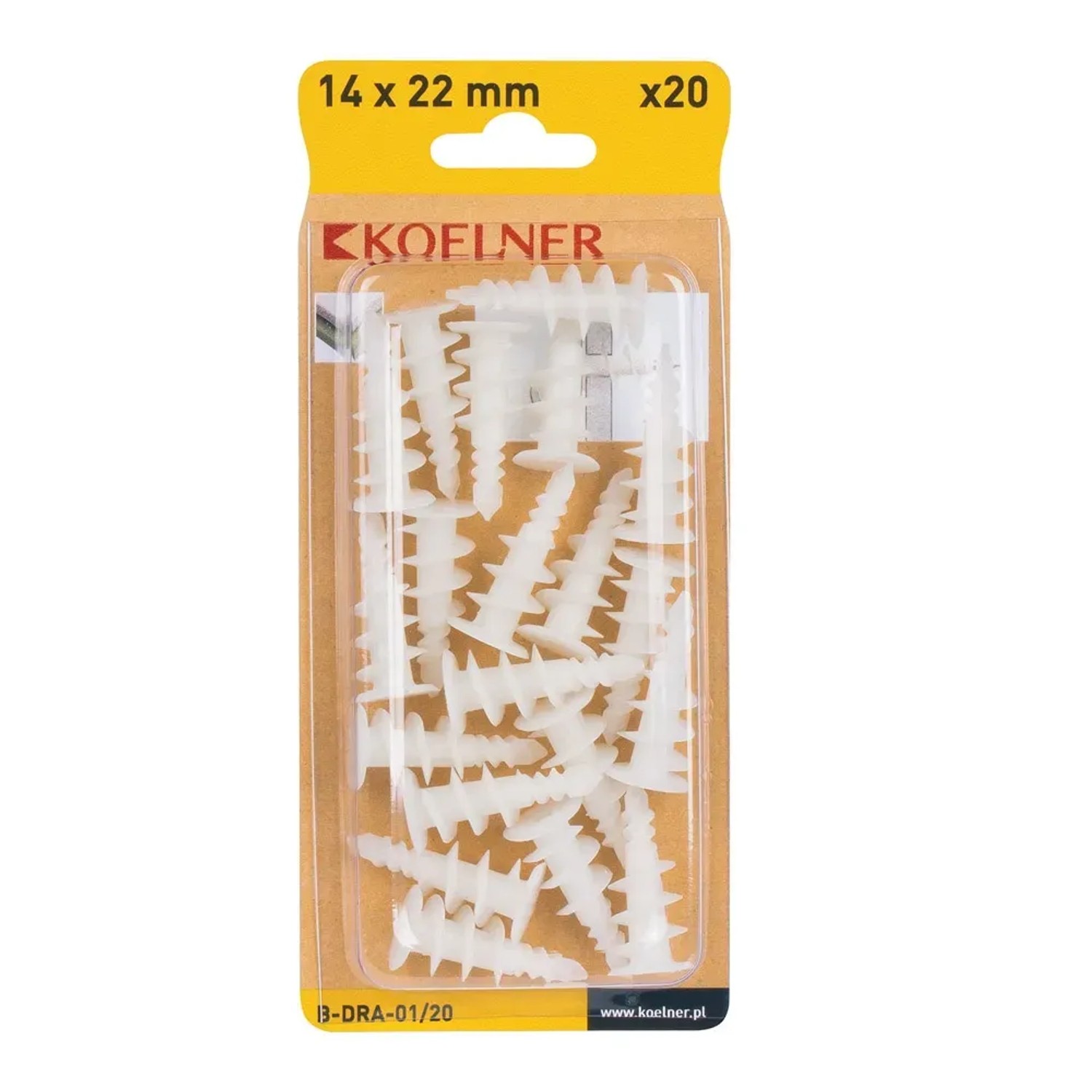 Koelner Kołek driva nyl. 14x22mm 20szt
