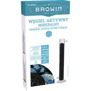 Węgiel aktywny Browin do wina i spirytusu, 0,9 l, poprawia jakość.
