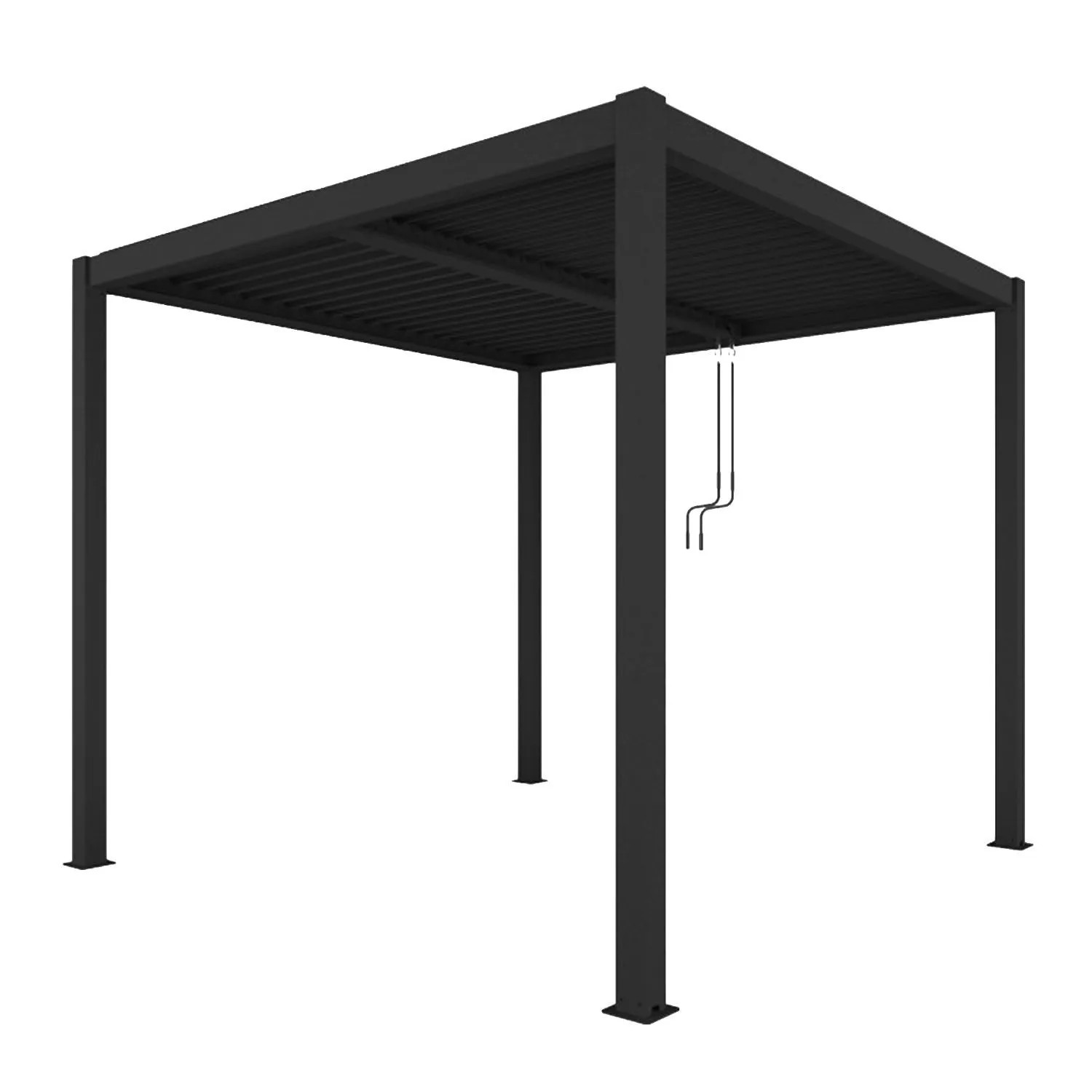 Pergola LUXE LED antracyt - 4 x 4 x 2,5 m