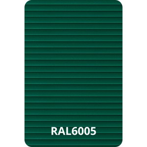 Zielona mata ogrodzeniowa, kolor RAL6005, do ochrony prywatności i aranżacji ogrodu.