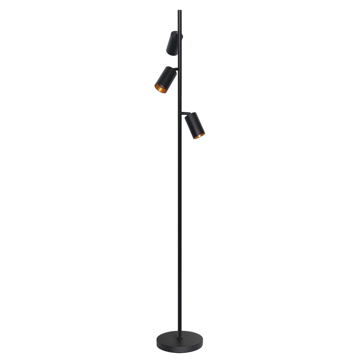 Goldlux Lampka podłogowa MARIBEL 3xGU10 12W czarno-złota