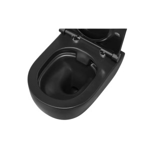 Miska WC Caneo czarny mat bezkołnierzowa 48,5x36x36