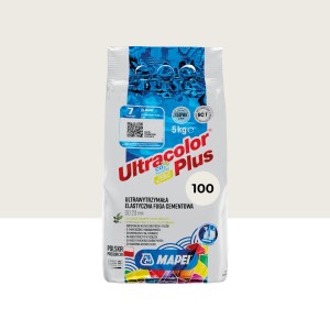 Mapei Ultracolor Plus fuga do płytek, kolor 100, worek 5kg.