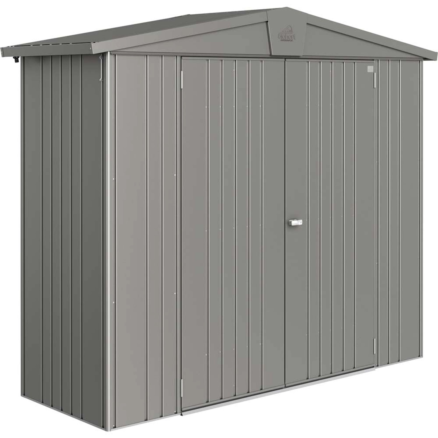 Biohort Domek ogrodowy szary kwarc drzwi podwójne - 244 x 84 cm